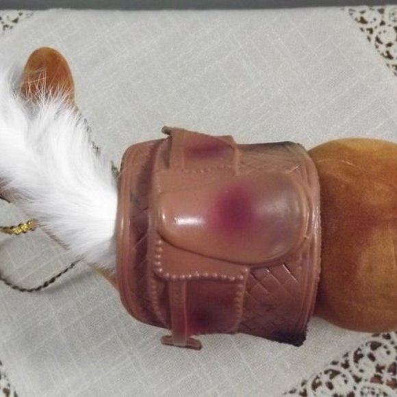 Brown Flocked Pony, Carnival Prize Horse - Picture 6 of 9